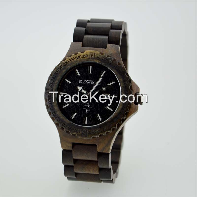 New Fashion Men Wood Watch,Environment Wood Watches Men