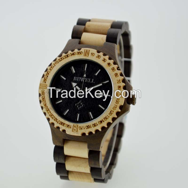 New Fashion Men Wood Watch,Environment Wood Watches Men