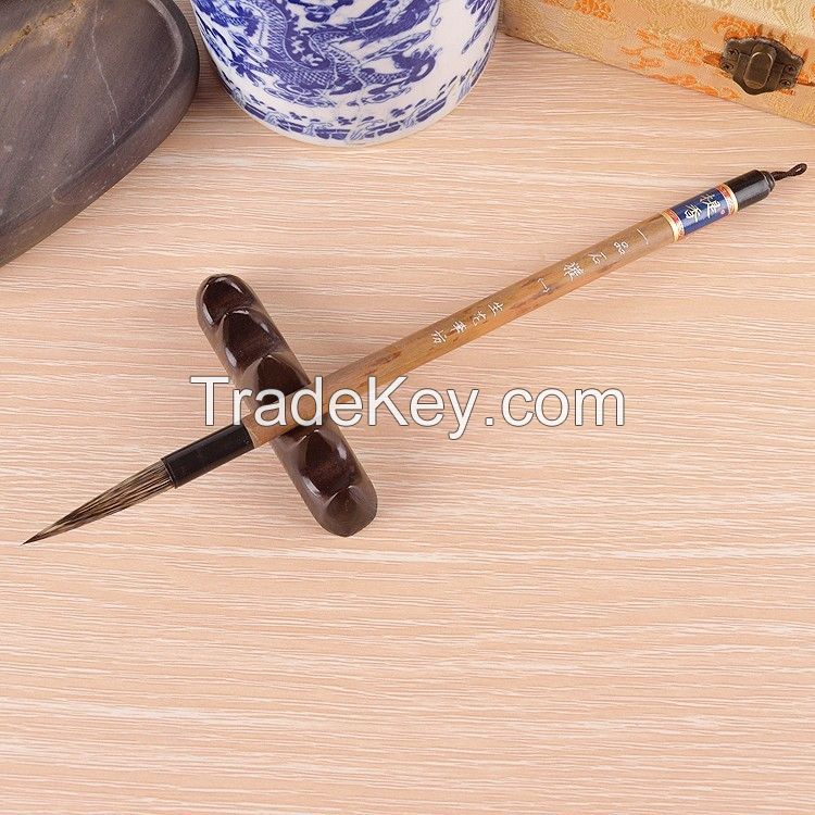 Chinese writing brush set, wood handle and badger hair calligraphy brush, INK brush pen