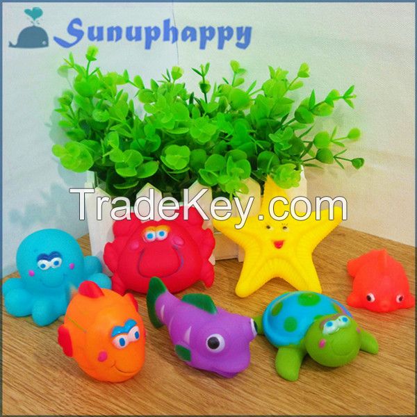 Wholesale custom vinyl animal shape toy for baby