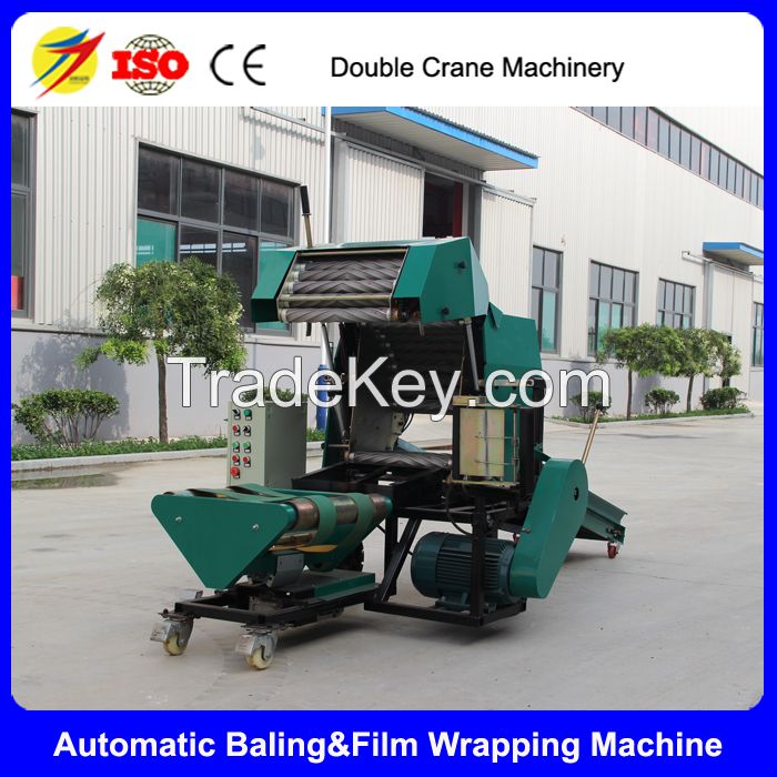 corn silage baling machine for sale, automatic round silage baler and wrapper 