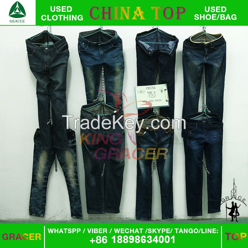 AAA used summer clothes man jeans wholesale