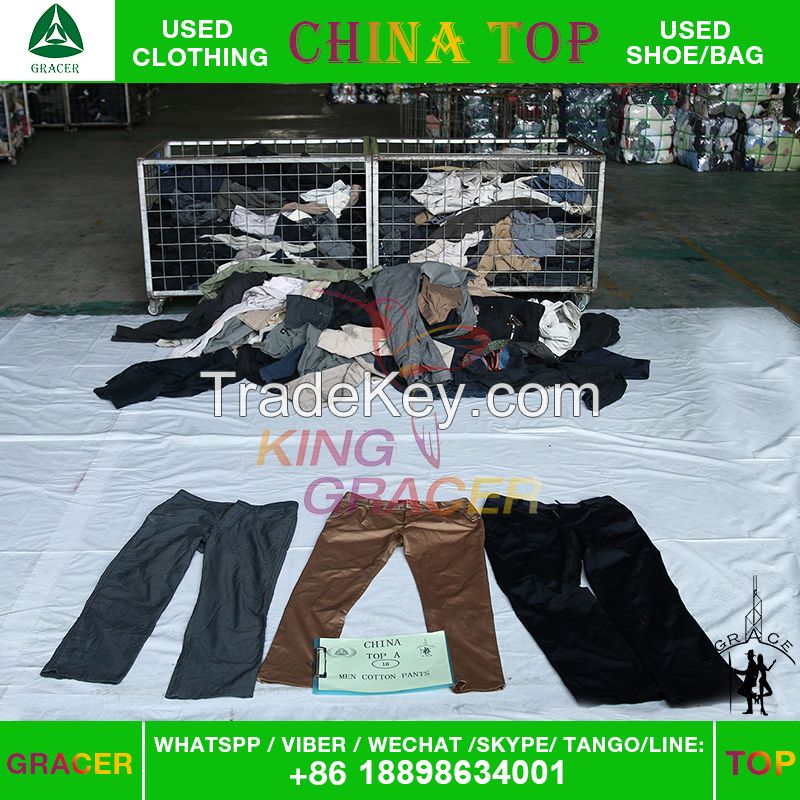 AAA used summer clothes man cotton wholesale