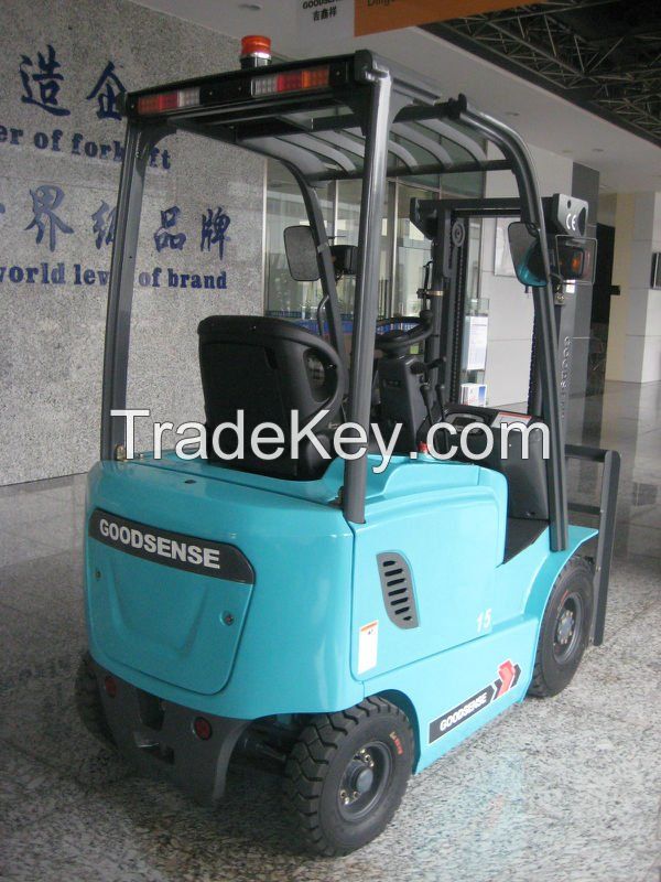 china supplier 1.5 ton Four Wheel red blue green electric trucks for sale with battery charger