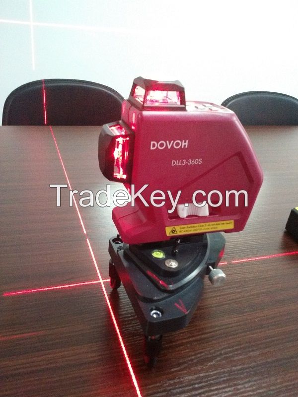 DOVOH 12 Lines 3D laser level  DLL3-360S  120mw Red Strong Laser Beam