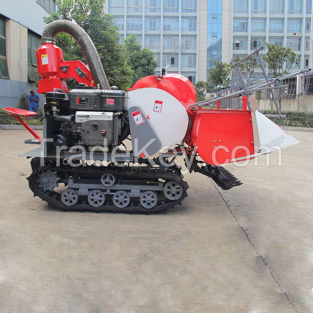 Small Combined Rice Harvester 13HP Diesel Engine 4LZ-0.8