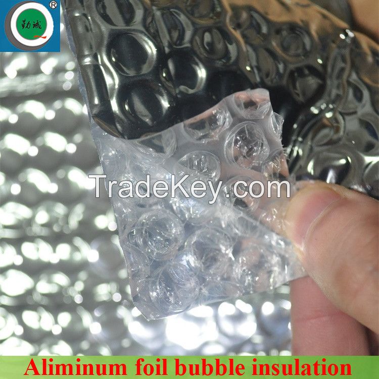 Reflective aluminum foil bubble insulation for steel construction and house