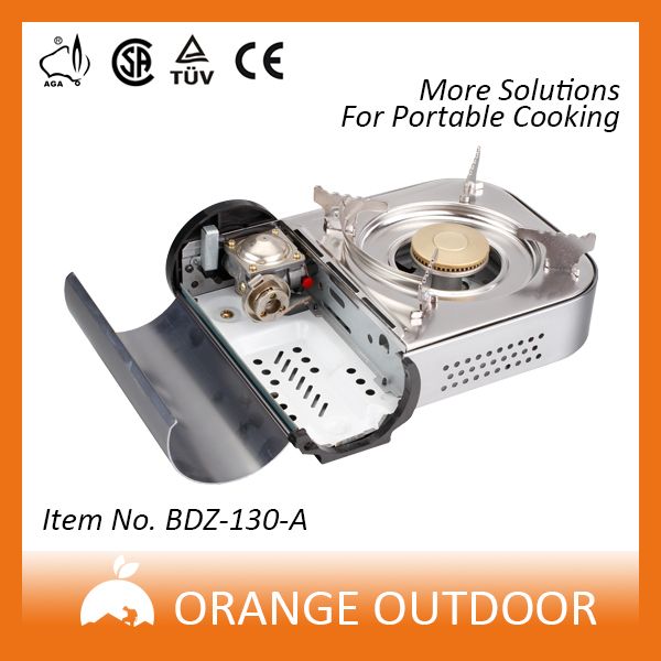 mini portable gas stove, stainless steel camping butane gas stove