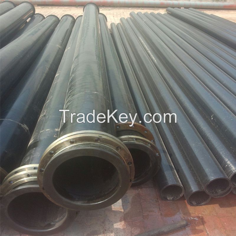 slurry uhmwpe lined steel mining pipe