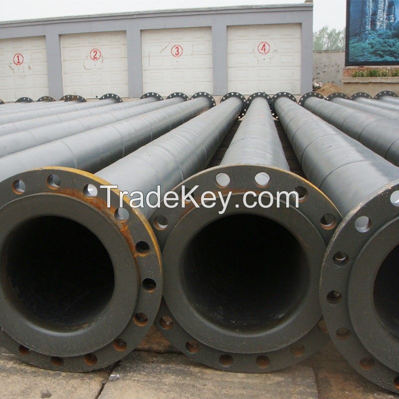 slurry uhmwpe lined steel mining pipe