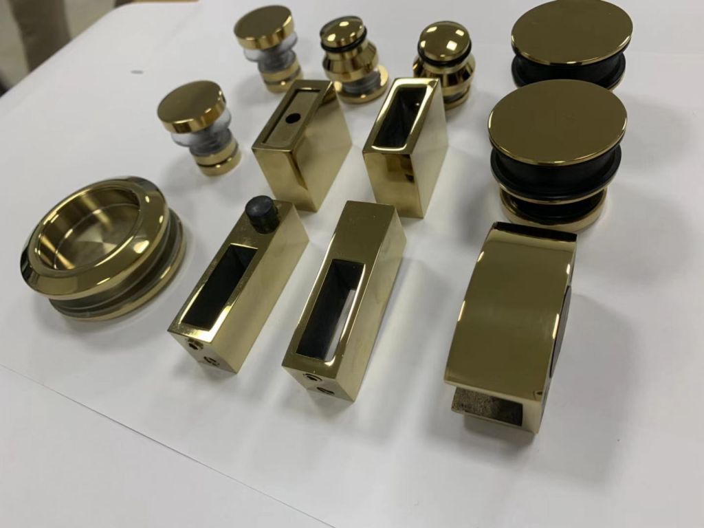 Golden Stainless steel glass sliding shower door rollers/sliding door parts accessories/shower glass hardware for bathroom