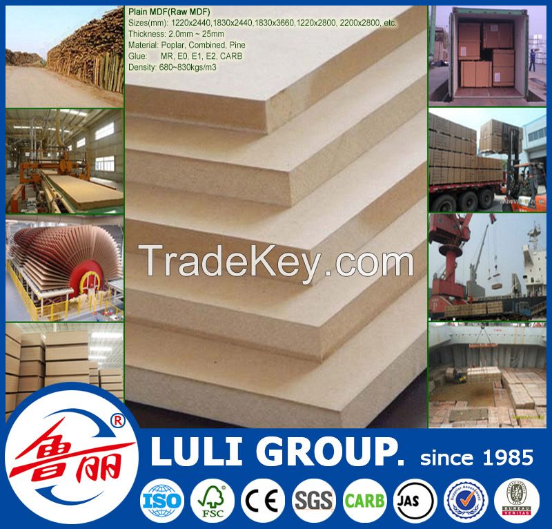 raw MDF price from China MDF factory