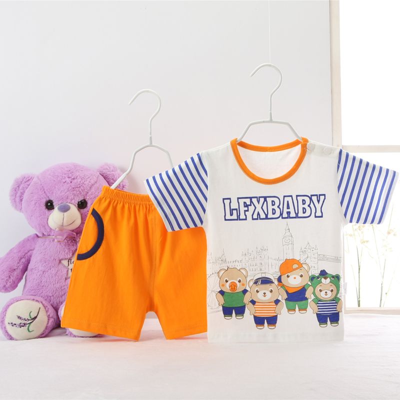 0-3 ages baby suit short sleeves short pants sets 