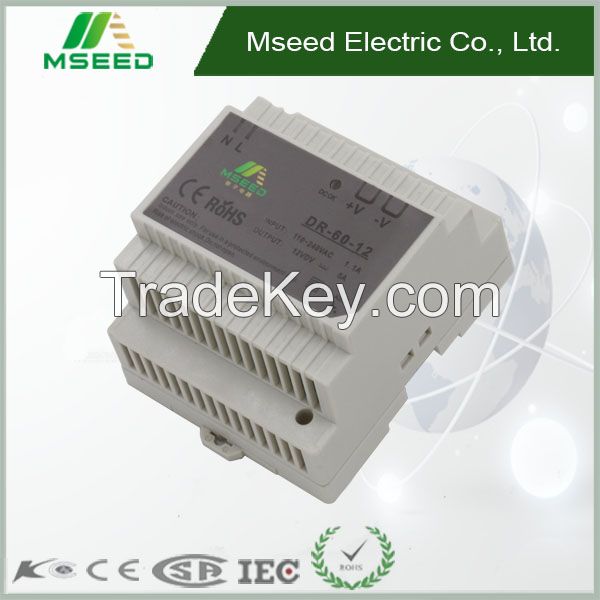 Hot Product DIN Rail DR-60 with High Quality Competitive Price switch mode dc adapter power supply 