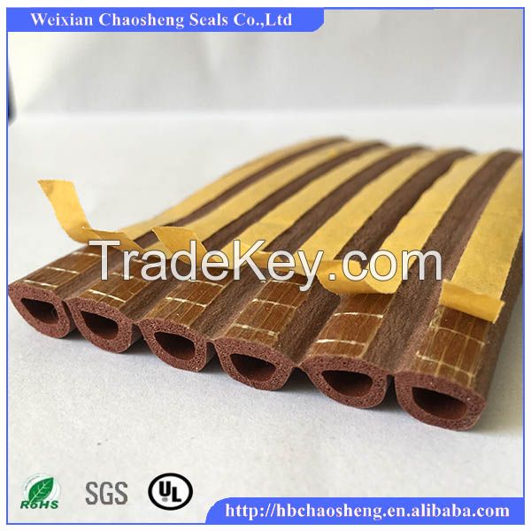 D type wooden door rubber seals