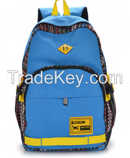 wholesale retro canvas computer backpack