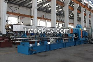 China supplier twin screw extruder recycle plastic granules making machine price