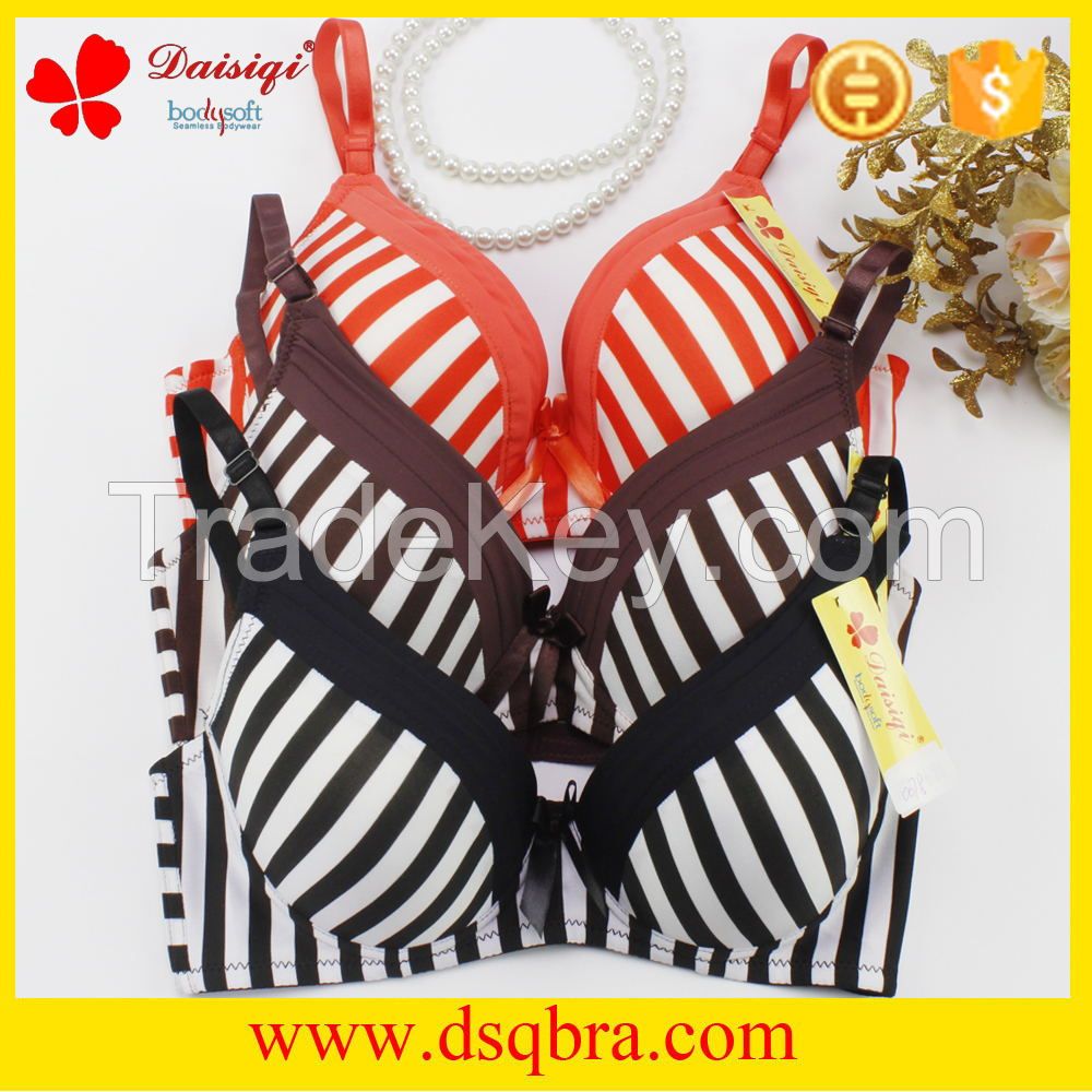 2016 Hot sale Women underwear ladies underwear sexy bra new stripe design