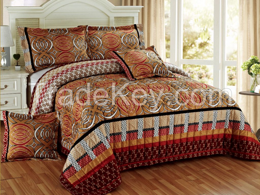 SHORT VELVET BEDSPREAD SET