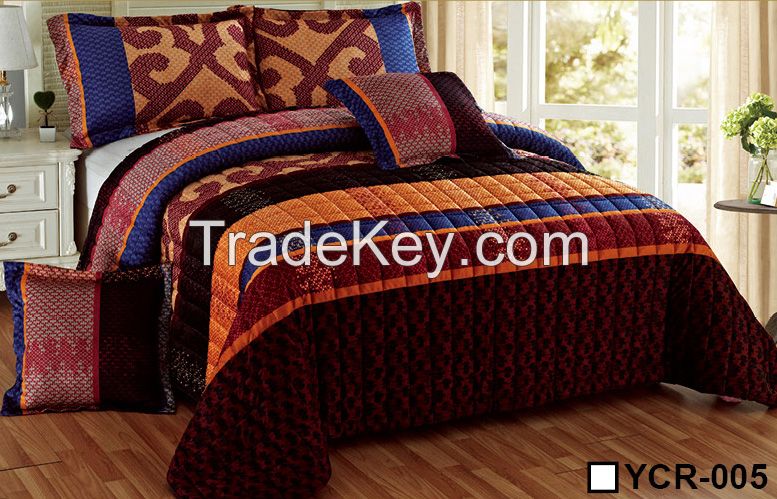 SHORT VELVET BEDSPREAD SET