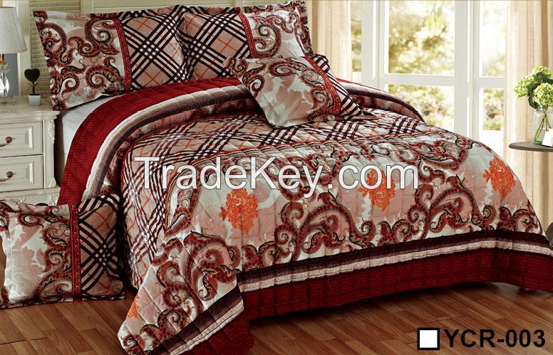 SHORT VELVET BEDSPREAD SET