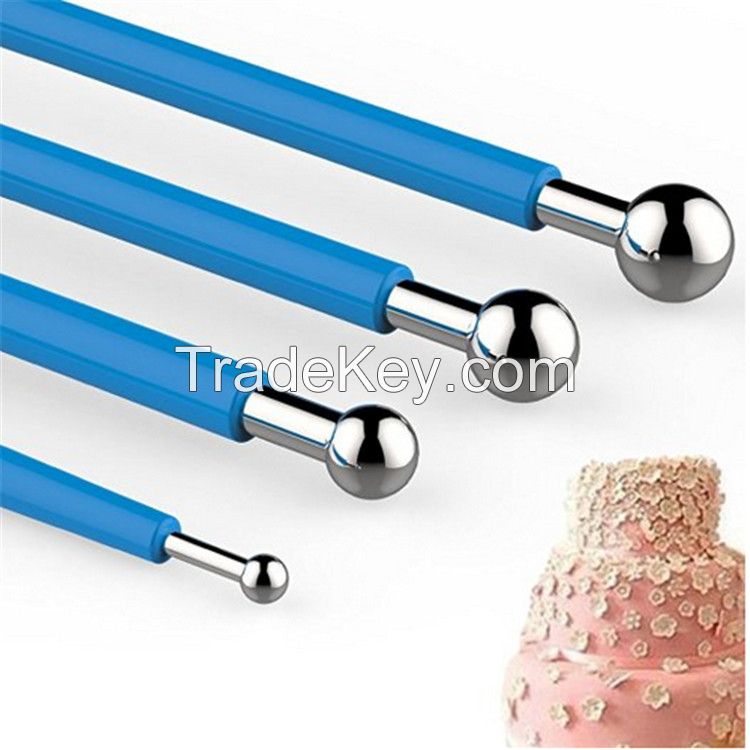 Metal Ball Fondant Cake Decorating Sugarcraft Gumpaste Flower Modelling Mold 