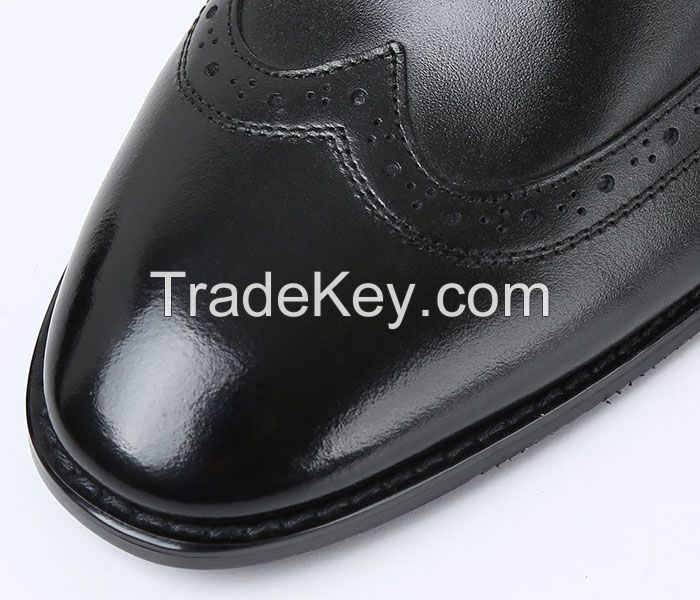 Man's genuine leather dress shoes, business shoes, casual shoes, nice quality shoes, bespoke