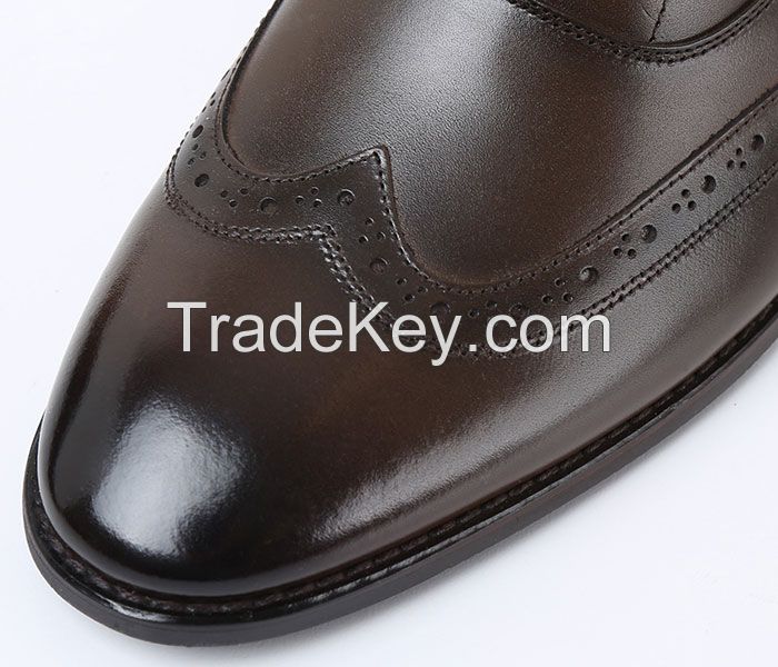 Man's genuine leather dress shoes, business shoes, casual shoes, nice quality shoes, bespoke