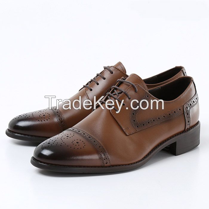 Man's genuine leather dress shoes, business shoes, casual shoes, nice quality shoes, bespoke