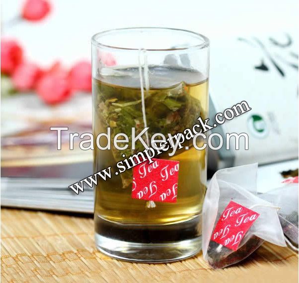 Pyramid Nylon Tea Bag Packing Machine with Thread and Tag