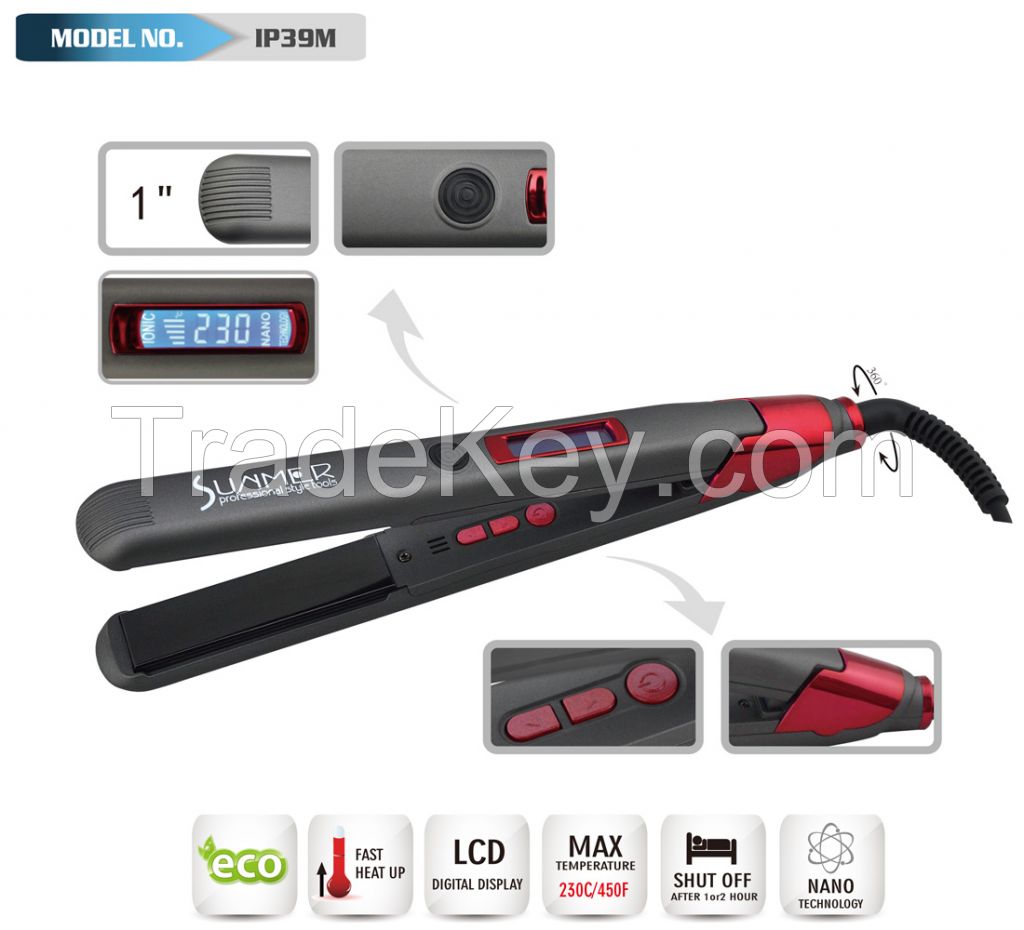 dual voltage flat iron hair straighten cheap on sale