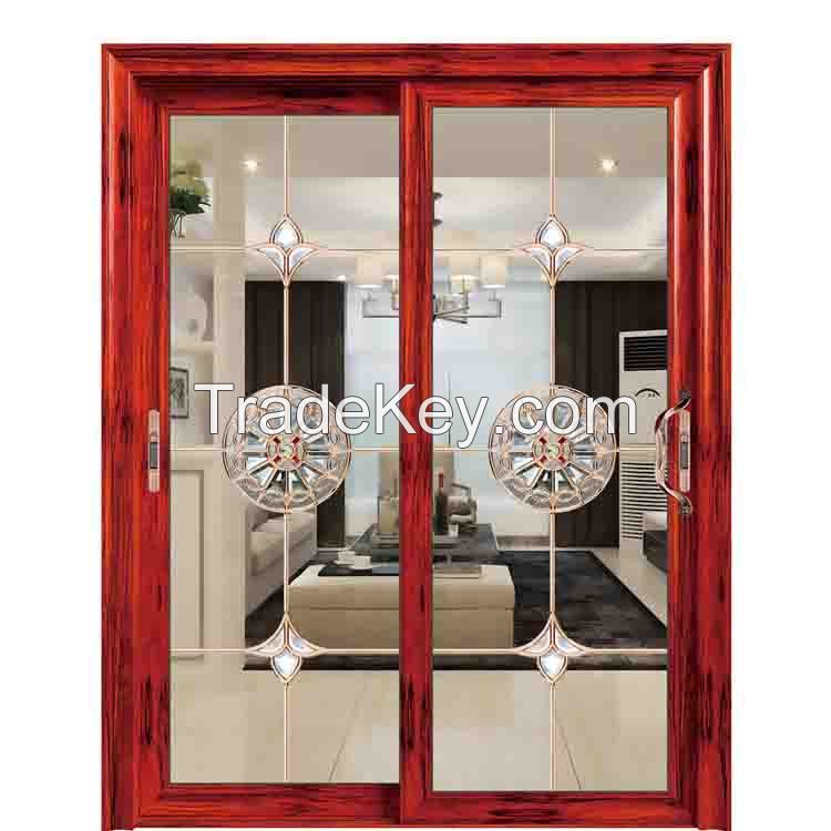 sound-proof double glazing aluminium sliding door for patio