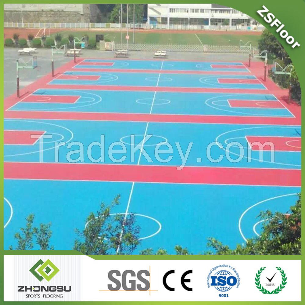 Outdoor Sports PP Interlocking Tiles Basketball Flooring Covering