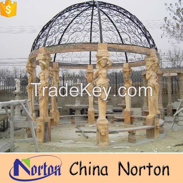 large garden stone gazebo for sale