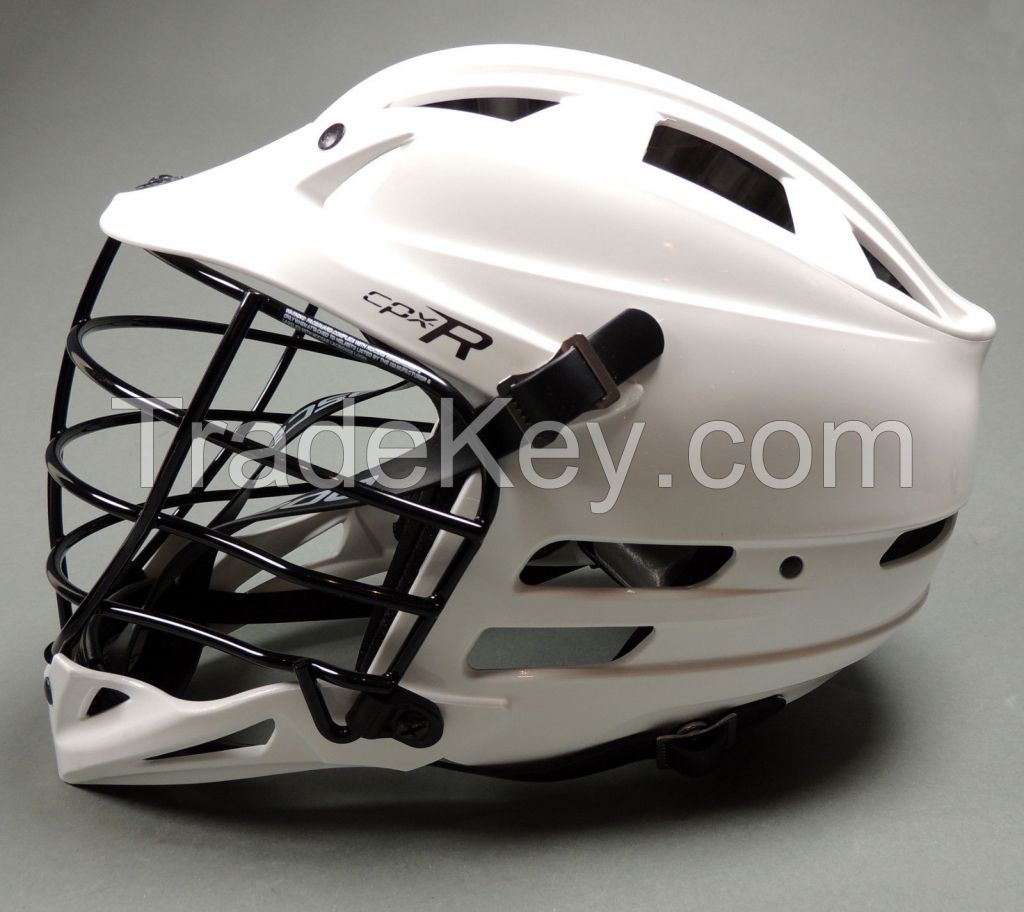 NEW Cascade Lacrosse CPX-R One Size Fits All White Lax Helmet 