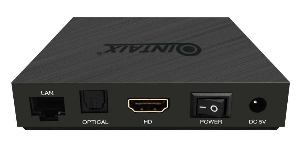 QINTAIX Amlogic S905X2 tv box 2gb ram 16gb rom 4k uhd media player quad core support RTC auto on/ff buil-in battery