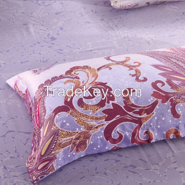 Waltz best 100% cotton modern floral sheet set jacquard bedding set