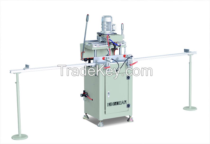 Single head copy-routing machine for aluminum-upvc profiles