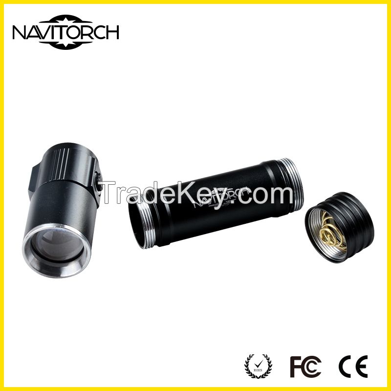 Zoomable Bottom Magnet Rechargeable LED Flashlight/LED Torch (NK-1861)