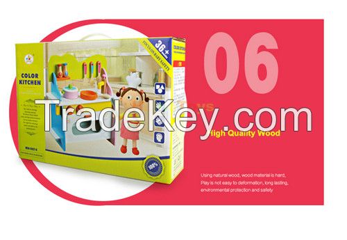 Wooden color Kitchen Toy educational