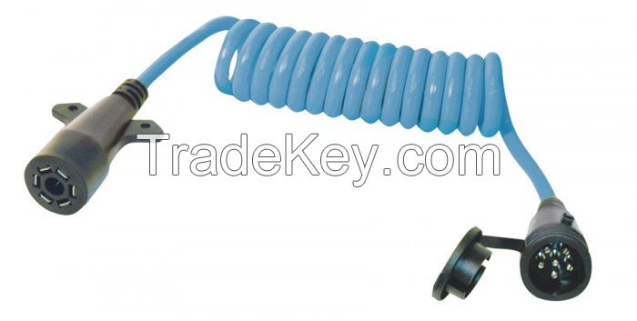 ODM OEM RoHS compliant factory spiral coiled wire cable harness