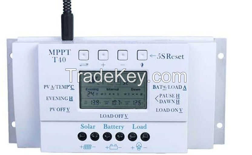 Y-SOALR MPPT 10A 20A 30A 40A LCD and USB 5 charging solar charge controller