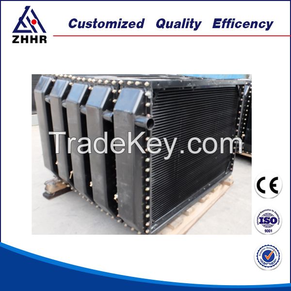 Tube fin oil cooler radiator