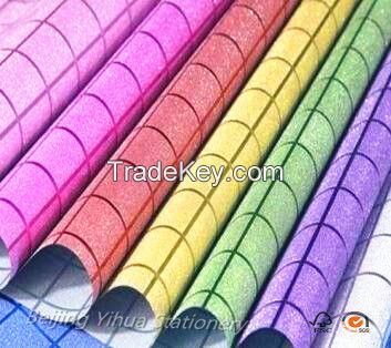 2017 popular differenet colors glitter paper for gift wrapping