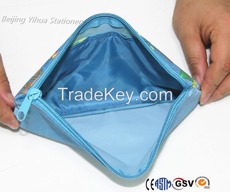 PVC plastic zipper School Pencil case