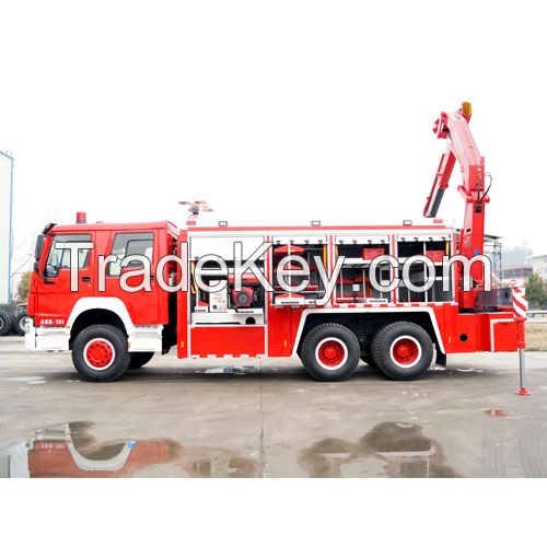 Turbojet fire fighting truck