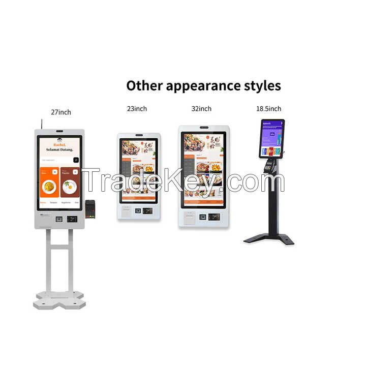 32 Inch Restaurant Ordering Machine Self-service Self Service Printing Checkout Self Ordering Kiosk