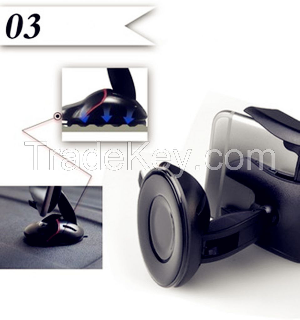 Universal mouse like one touch mobile phone car holder