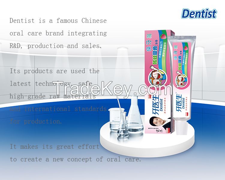 50g children strawberry flavor anti-cavity toothpaste OEM