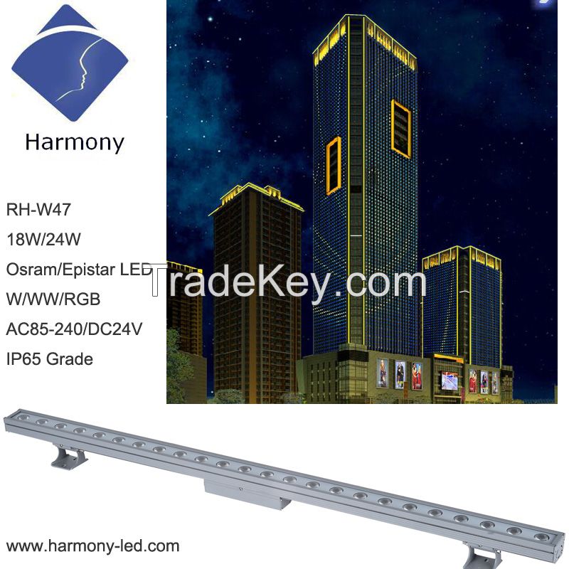 Waterproof IP65 18W 24W LED Wall Washer Lighting